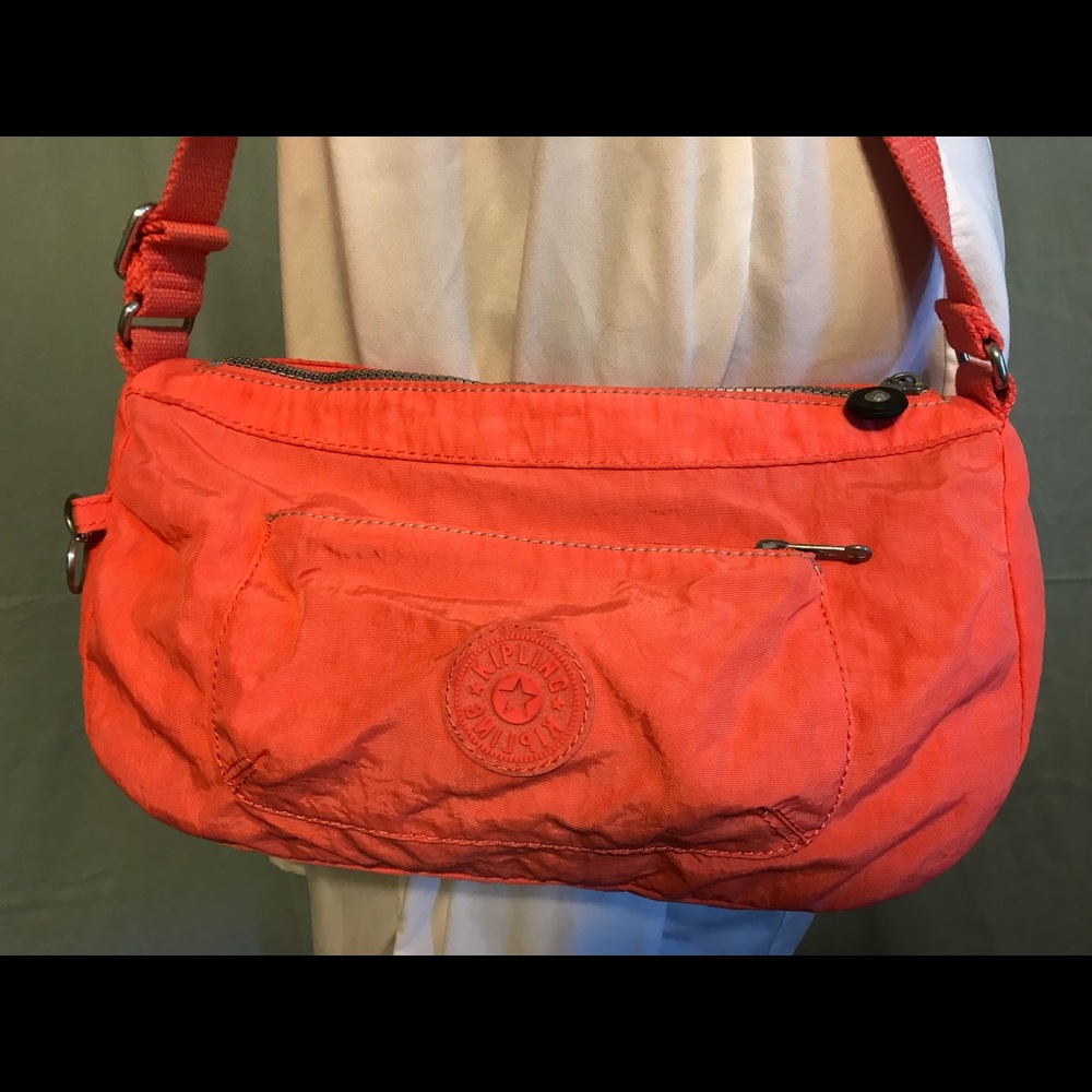 Orange Kipling Purse Bag Pocketbook